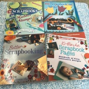 Set of 4 books about Scrapbooking